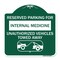 Signmission Reserved Parking for Internal Medicine Unauthorized Vehicles Towed Away, A-DES-GW-1818-23095 A-DES-GW-1818-23095 - alternate 1